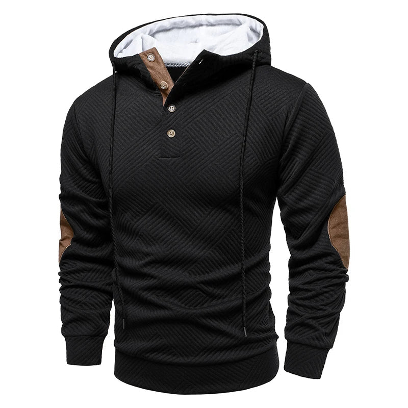 Bradley | Stylish Hooded Button Sweater