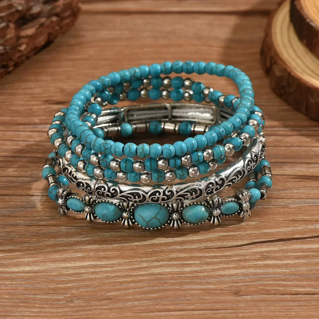 Marisol | Layered Boho Beaded Bracelet Set