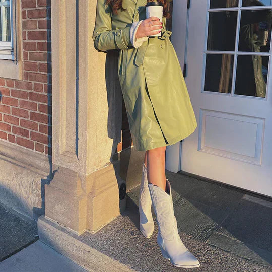 Delia | Western-Inspired Mid-Calf Boots