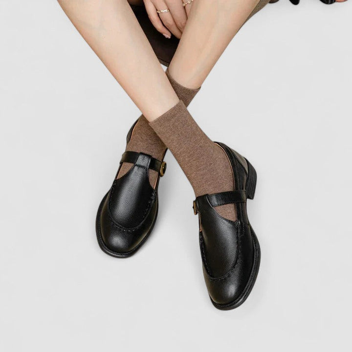 Cecelia | Classic Chunky Mary Jane Strap Shoes