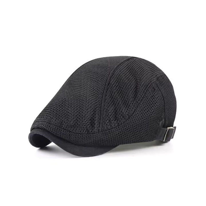 Elliot | Classic Textured Mesh Flat Cap