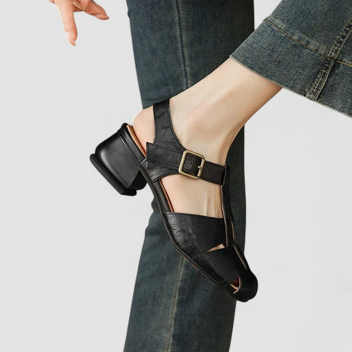 Alannah | Classic T-Bar Block Heel Sandals