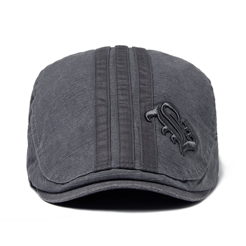 Benjamin | Embroidered Heritage Flat Cap