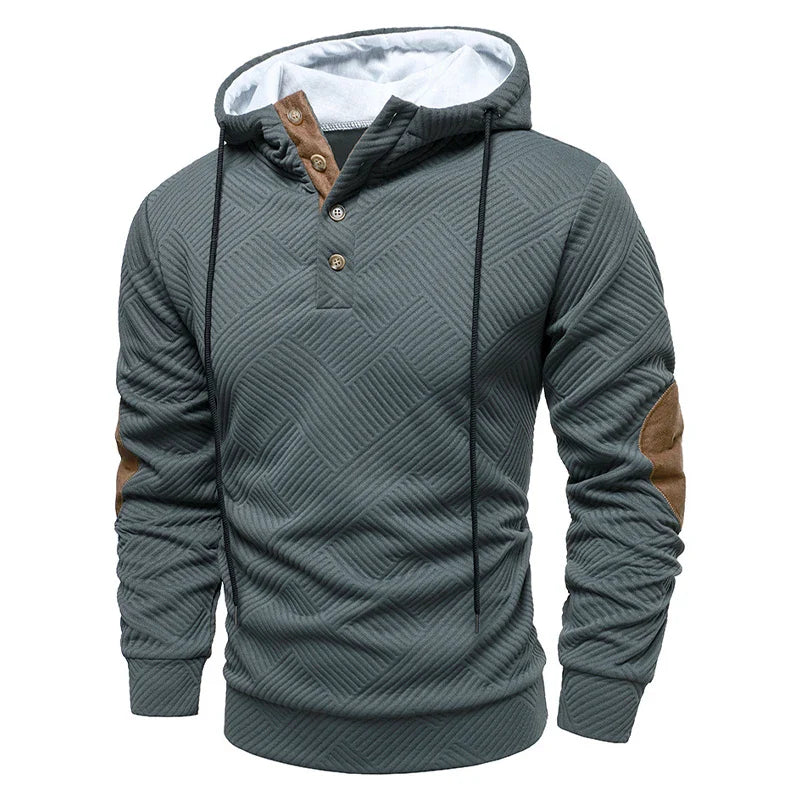 Bradley | Stylish Hooded Button Sweater
