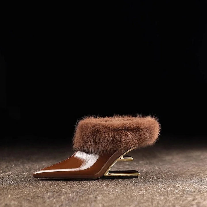 Alvina | Stylish Whisper Furry Heels