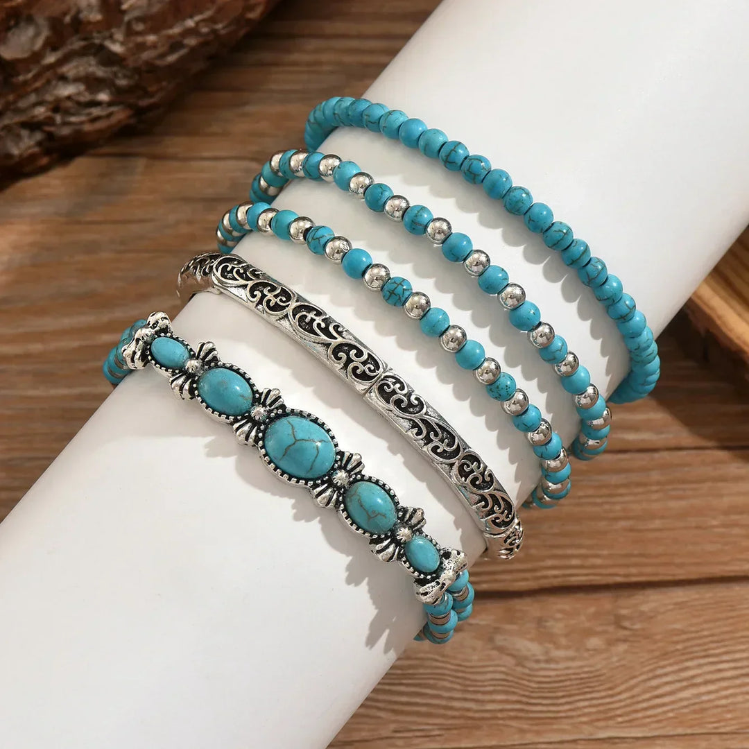 Marisol | Layered Boho Beaded Bracelet Set