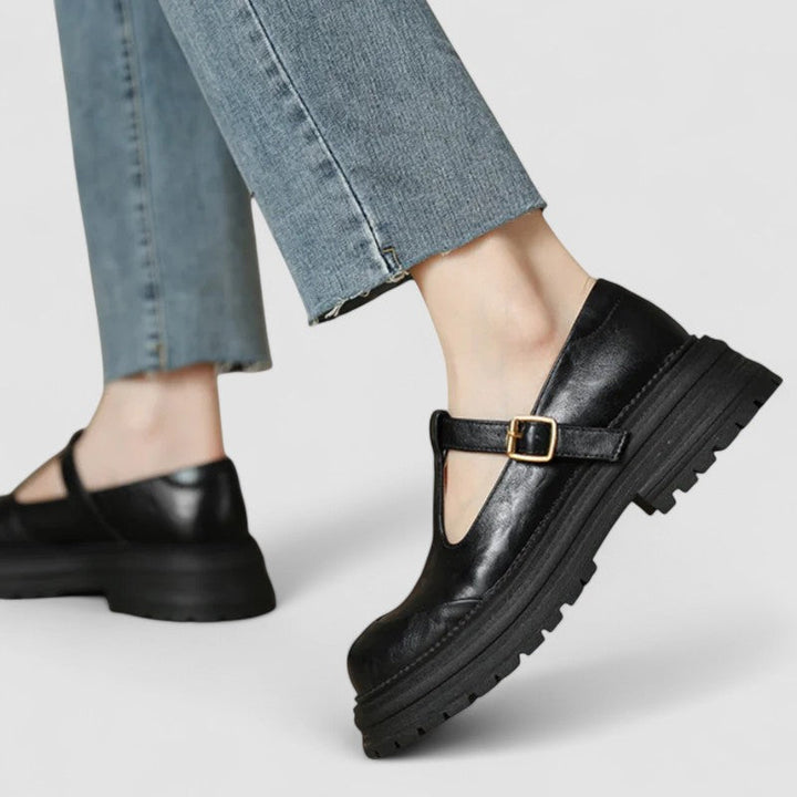 Beth | Classic Chunky T-Bar Mary Jane Shoes
