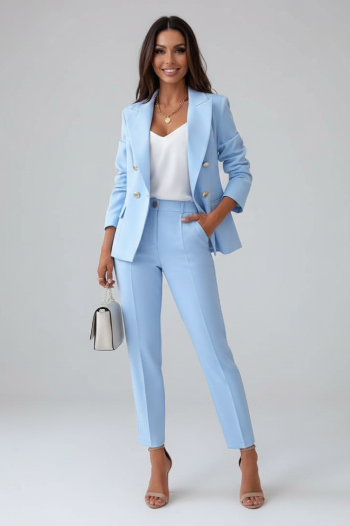 Marie | Tailored Double-Breasted Blazer Set