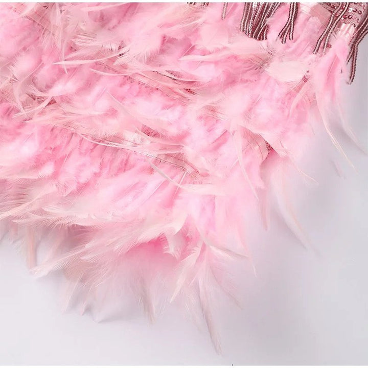 Janelle | Sequin Fringe Mini Cocktail Dress