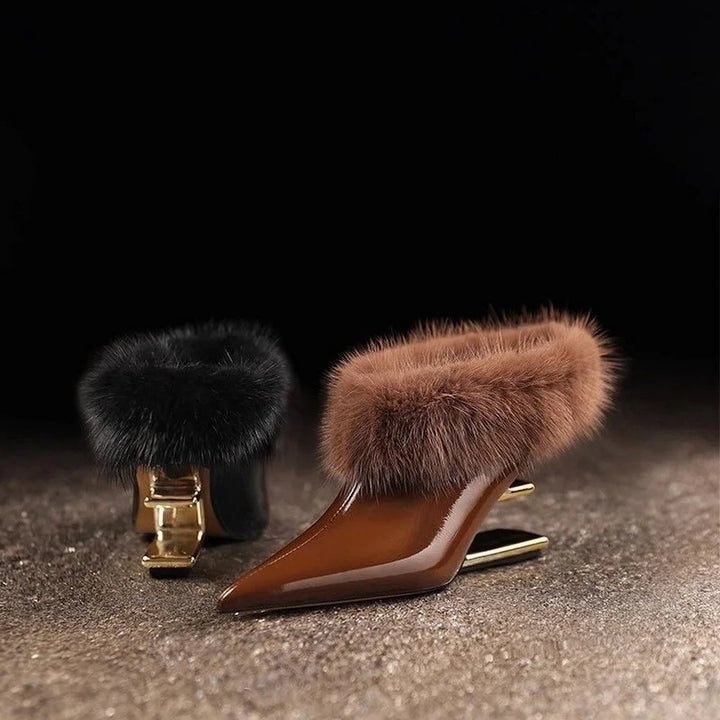 Alvina | Stylish Whisper Furry Heels
