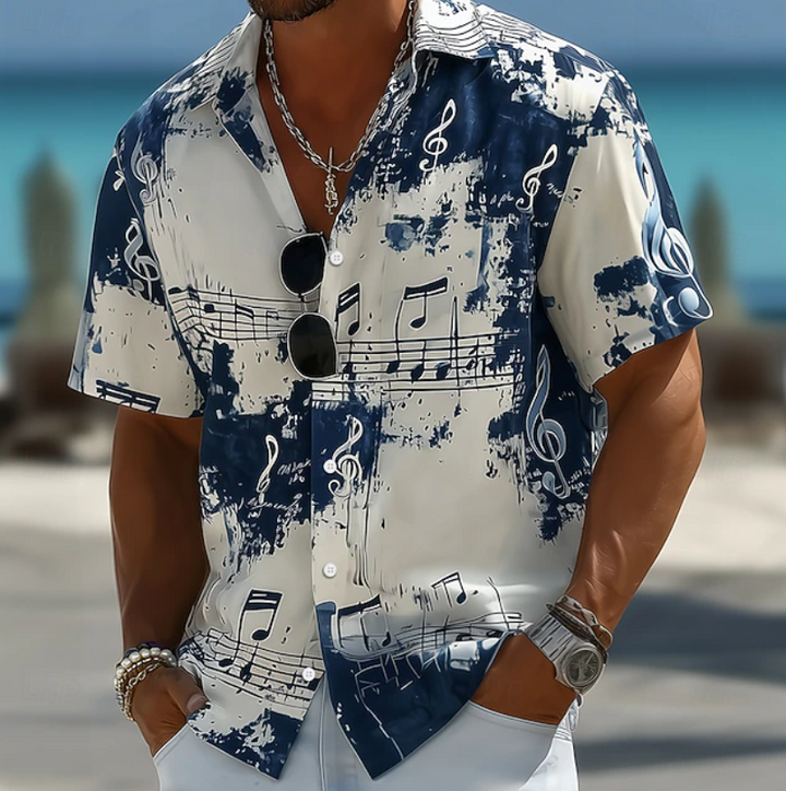 Rico | Abstract Splash Print Summer Shirt