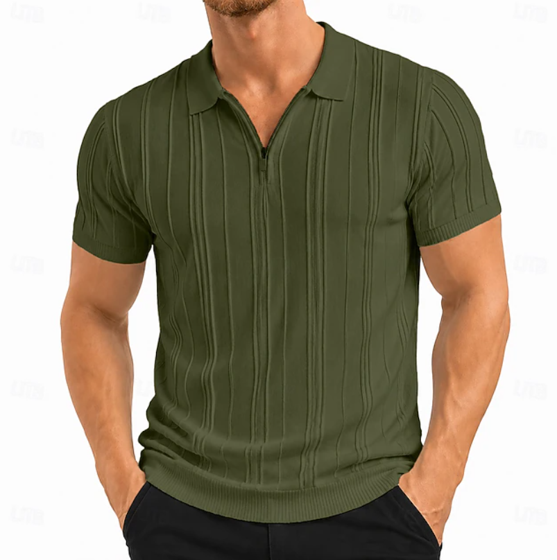 Colby | Textured Slim Fit Polo Shirt