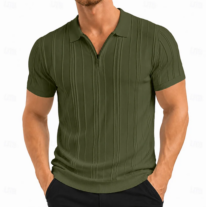 Colby | Textured Slim Fit Polo Shirt