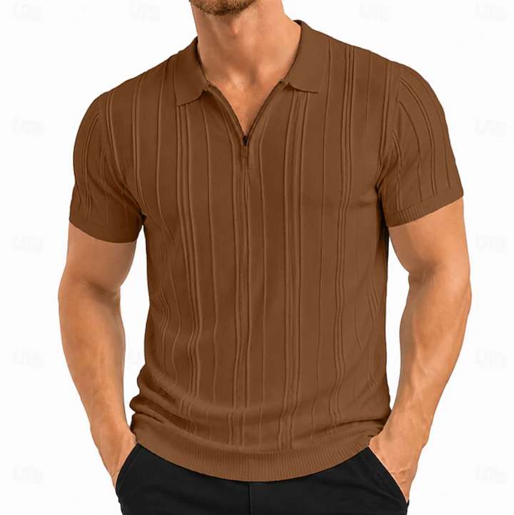 Colby | Textured Slim Fit Polo Shirt
