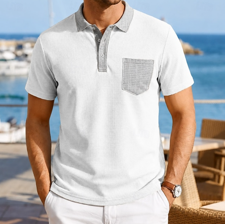 Lindo | Everyday Contrast Pocket Polo Shirt