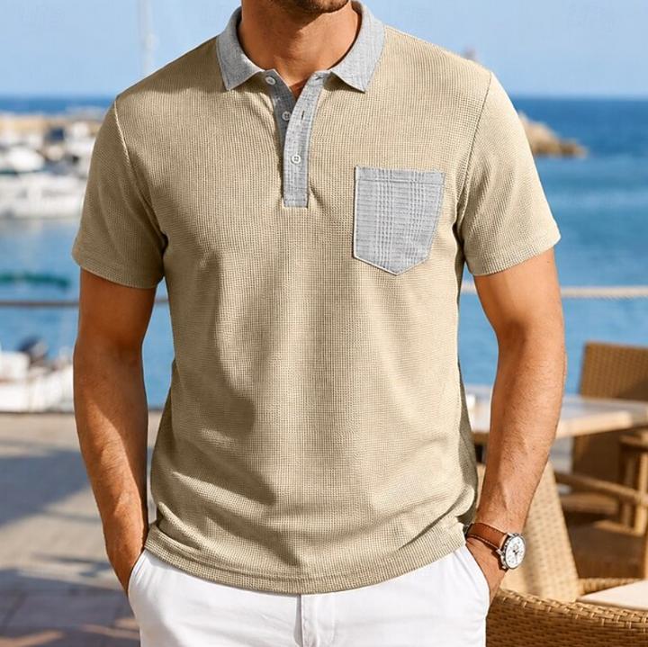 Lindo | Everyday Contrast Pocket Polo Shirt