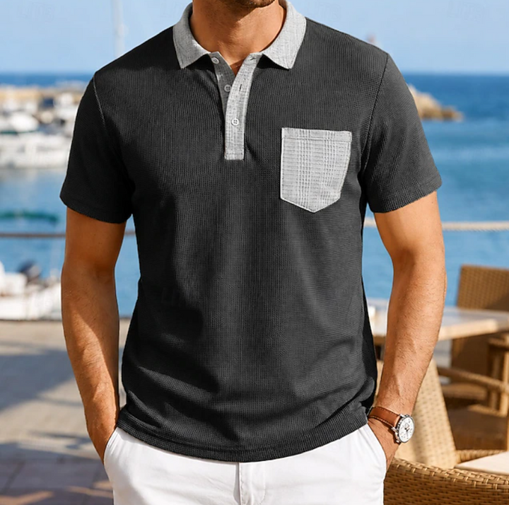 Lindo | Everyday Contrast Pocket Polo Shirt