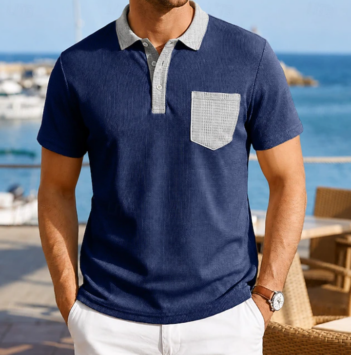 Lindo | Everyday Contrast Pocket Polo Shirt