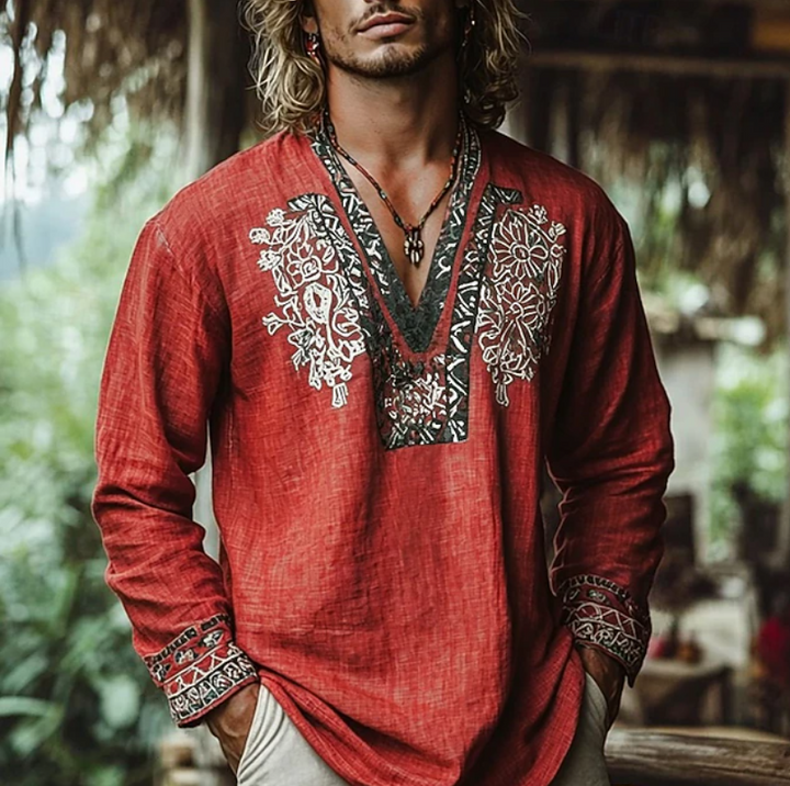 Aurelio | Casual Embroidered Resort Shirt