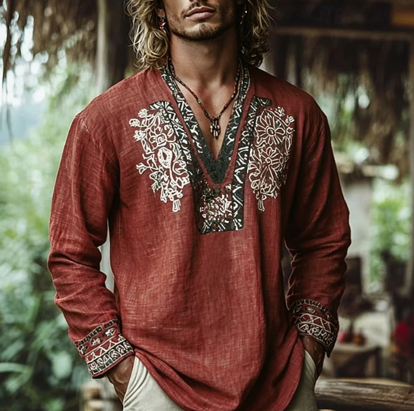 Aurelio | Casual Embroidered Resort Shirt