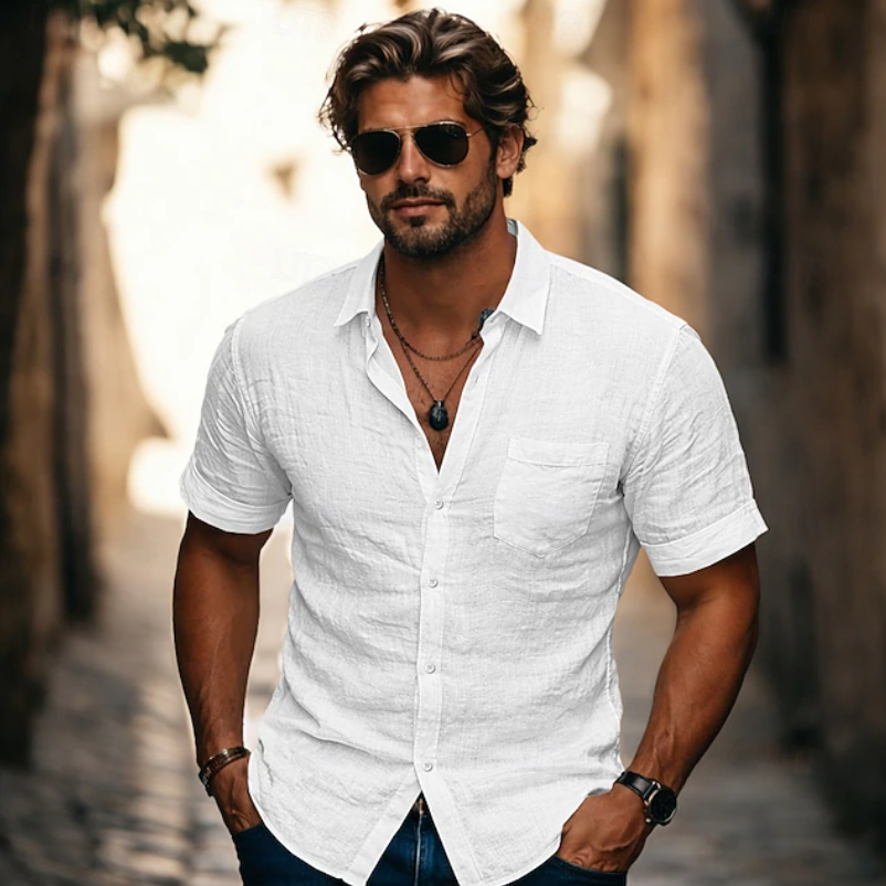 Adrian | Everyday Casual Short Sleeve Shirt