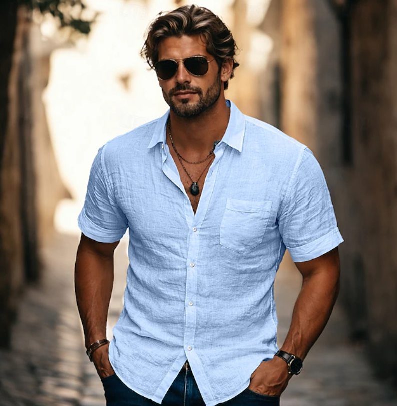 Adrian | Everyday Casual Short Sleeve Shirt