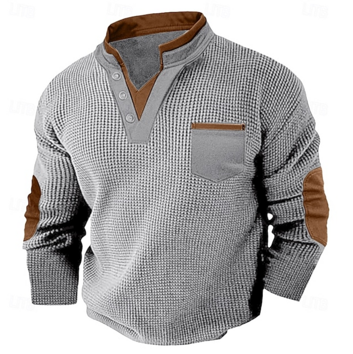Calder | Casual Textured Pocket Sweater