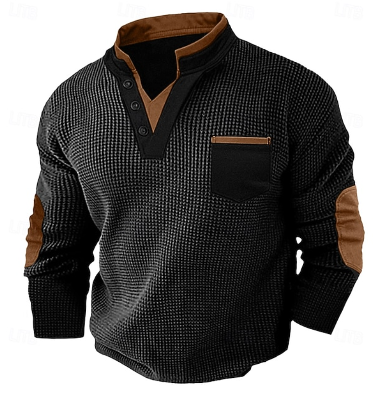 Calder | Casual Textured Pocket Sweater