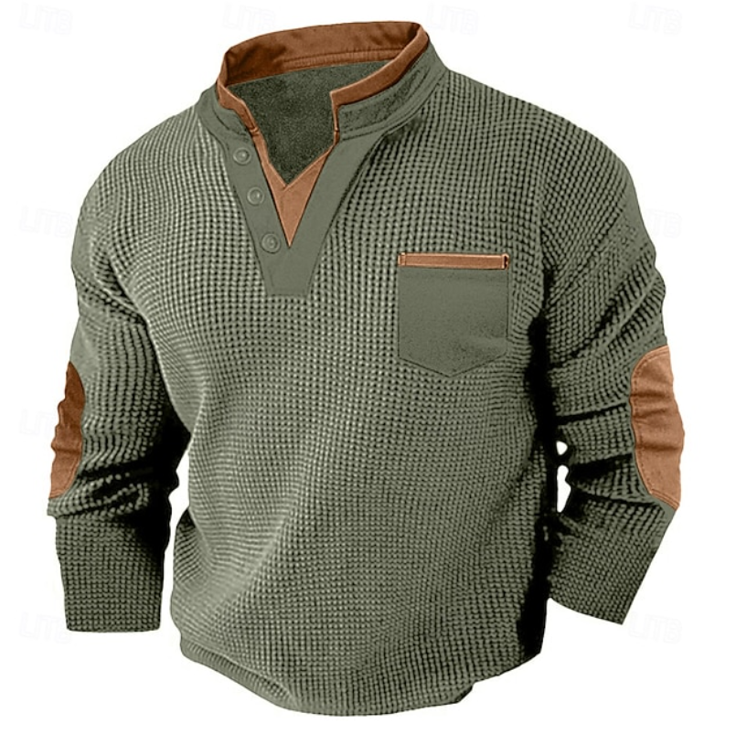Calder | Casual Textured Pocket Sweater