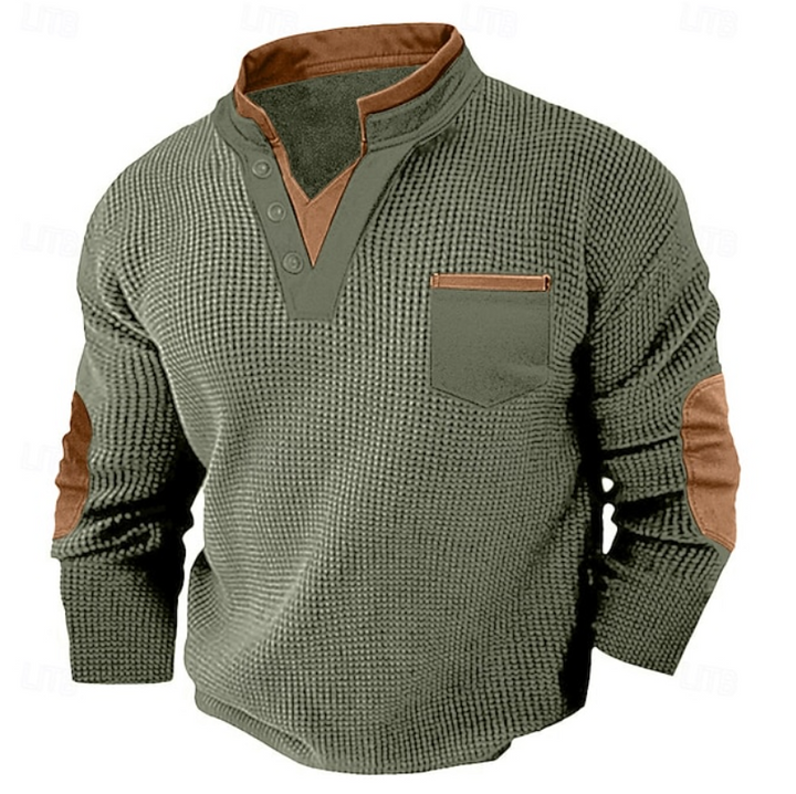 Calder | Casual Textured Pocket Sweater