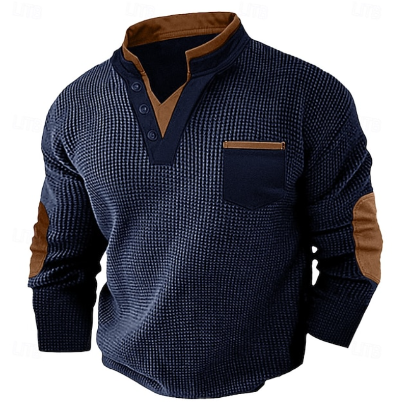 Calder | Casual Textured Pocket Sweater