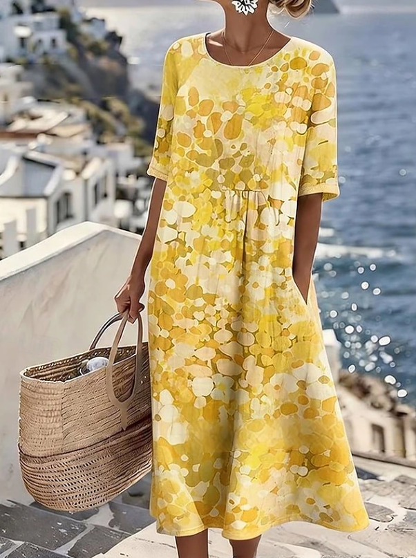 Isadora | Casual Floral Boho Maxi Dress