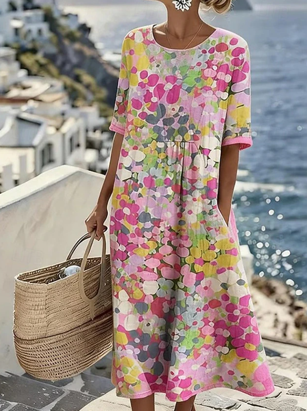 Isadora | Casual Floral Boho Maxi Dress