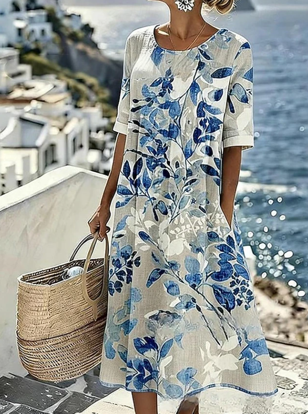 Isadora | Casual Floral Boho Maxi Dress