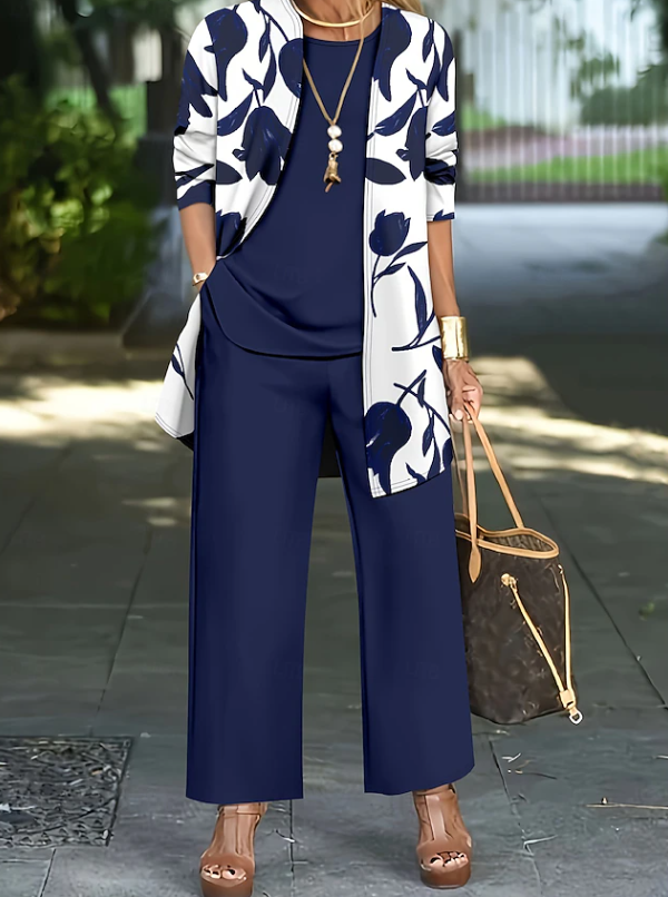 Scarlett | Elegant Floral 3-Piece Set