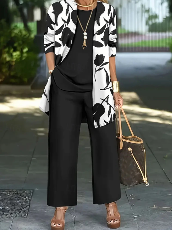 Scarlett | Elegant Floral 3-Piece Set