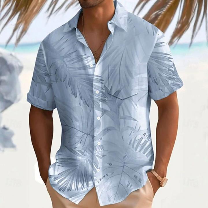 Owen | Tropical Print Short Sleeve Shirt