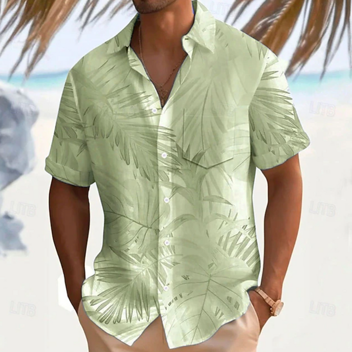 Owen | Tropical Print Short Sleeve Shirt