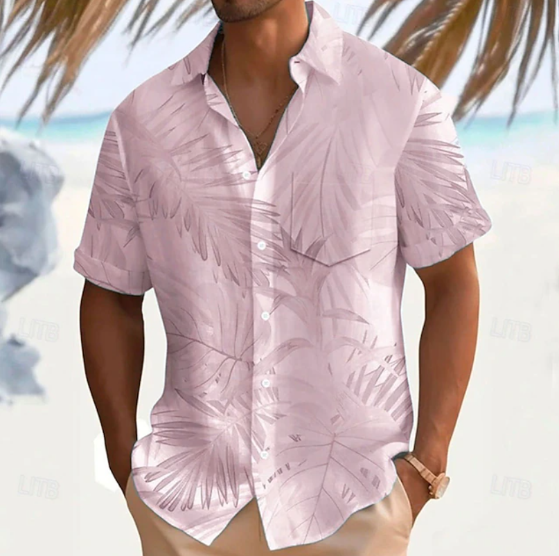 Owen | Tropical Print Short Sleeve Shirt