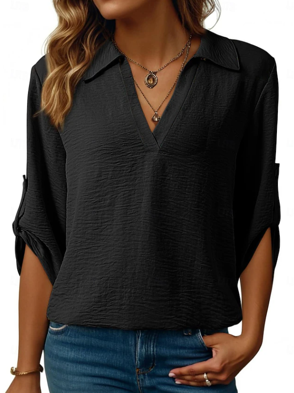 Sophie | Relaxed V-Neck Blouse