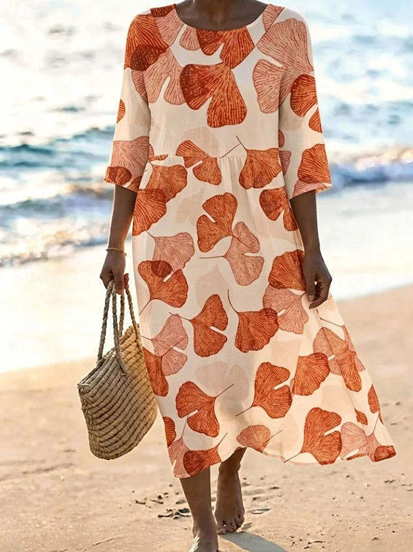 Emmeline | Flowing Floral Midi Dress