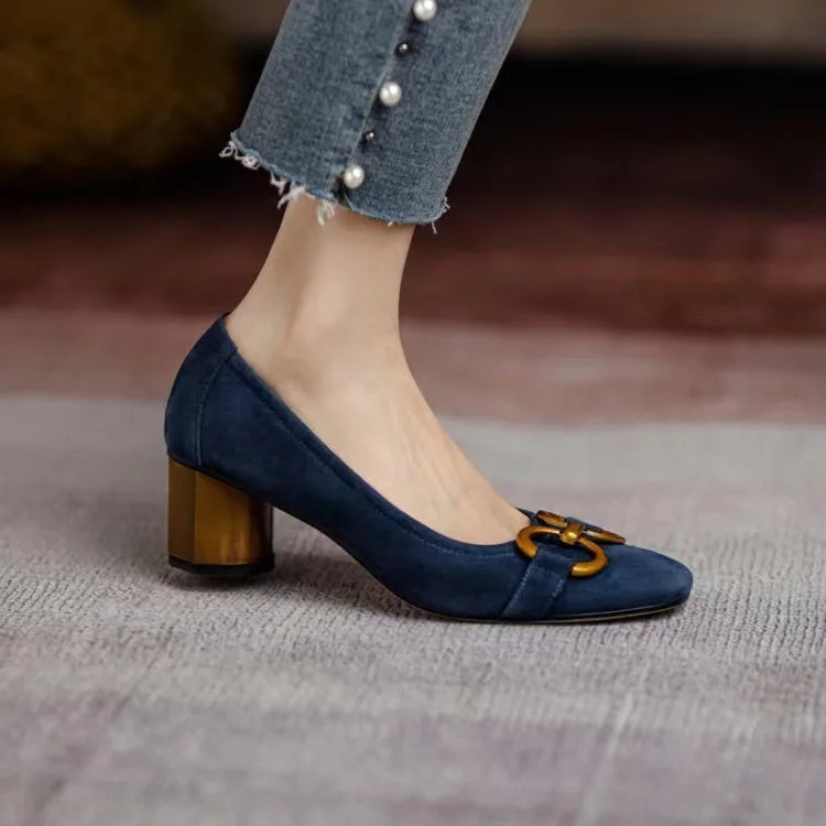 Cecilia | Classic Buckle Orthopedic Heels