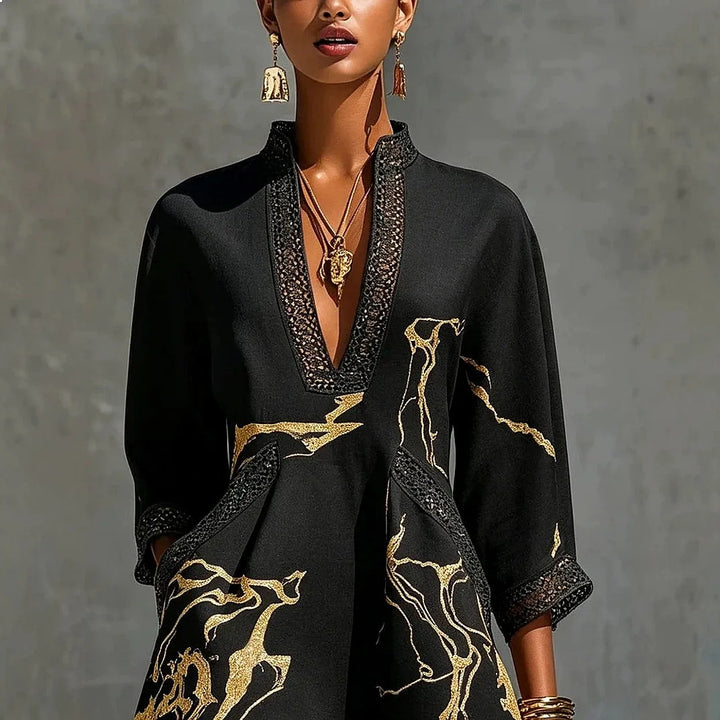 Rosabel | Elegant V-Neck Mini Dress