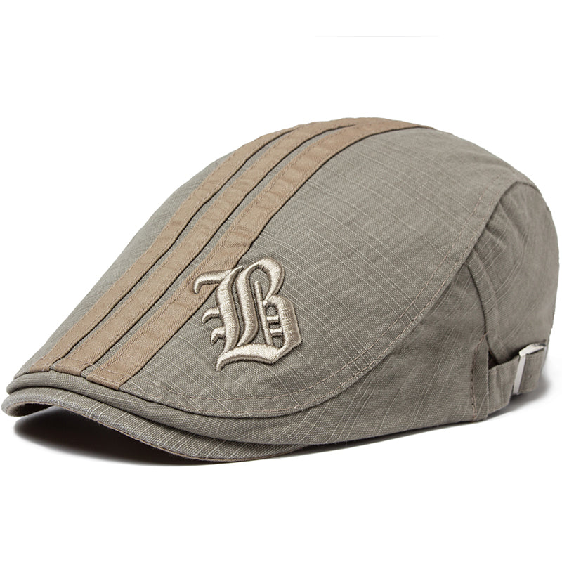 Benjamin | Embroidered Heritage Flat Cap