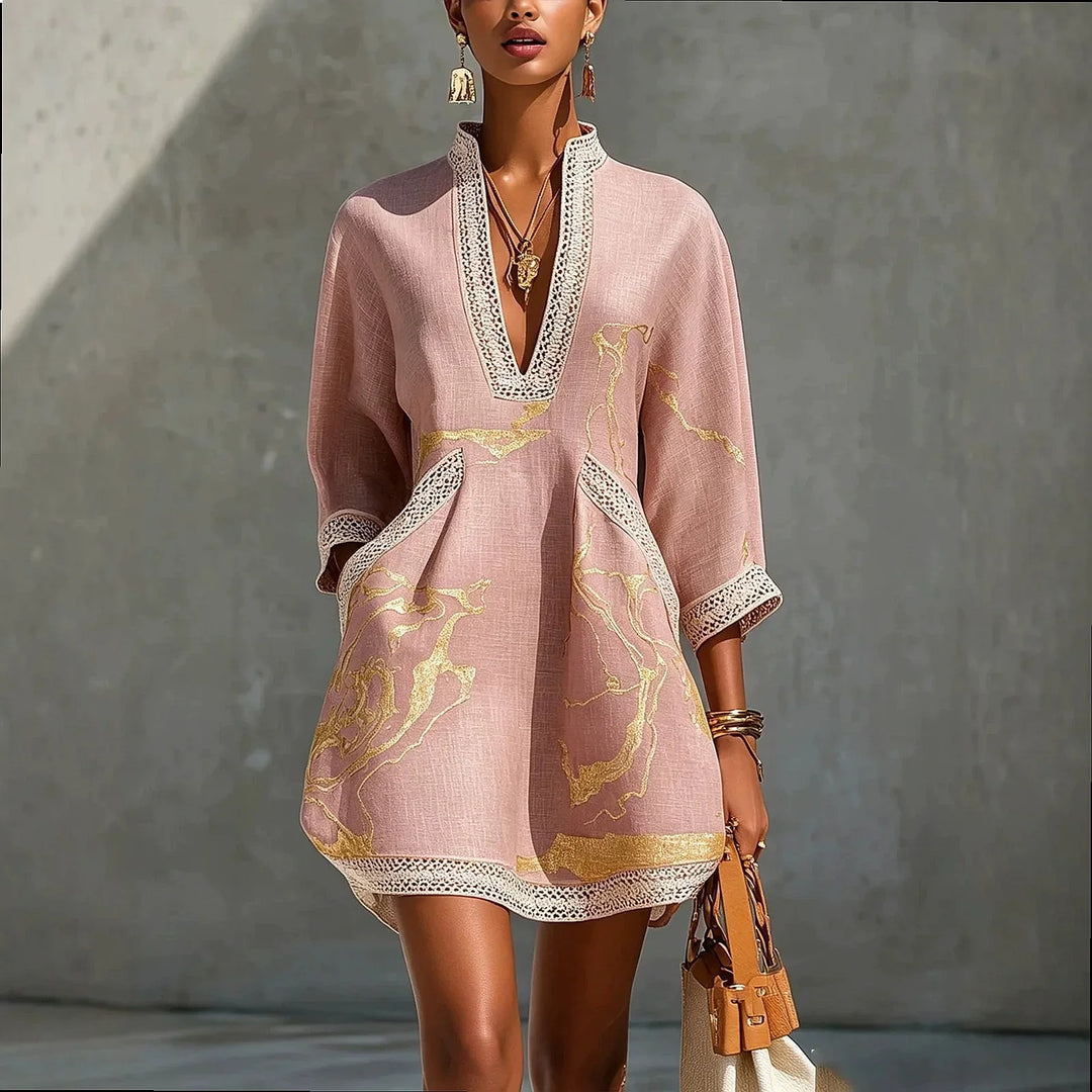 Rosabel | Elegant V-Neck Mini Dress