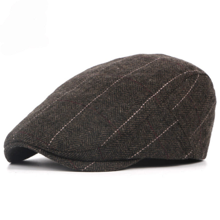 Edward | Heritage Pinstripe Stitch Flat Cap
