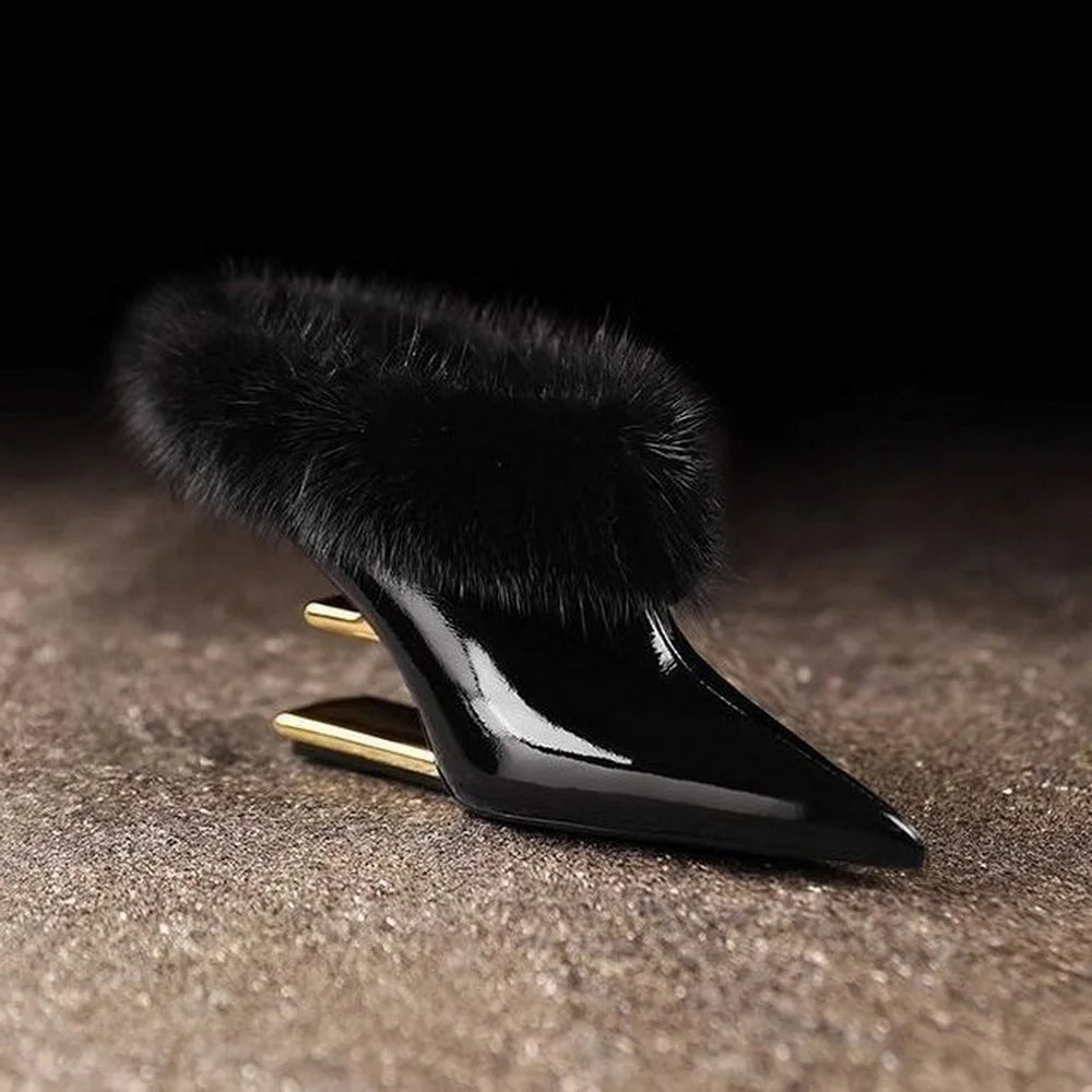 Alvina | Stylish Whisper Furry Heels