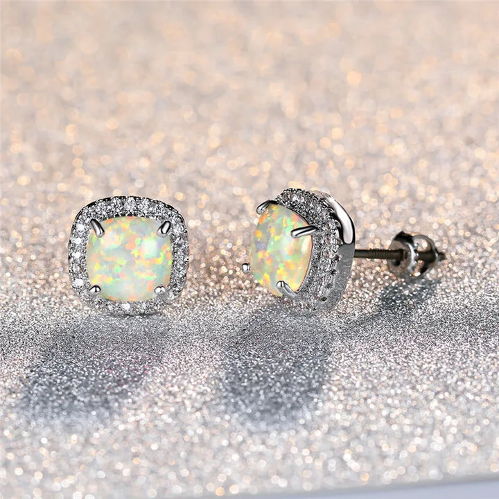 Rosemary | Halo Sparkle Stud Earrings