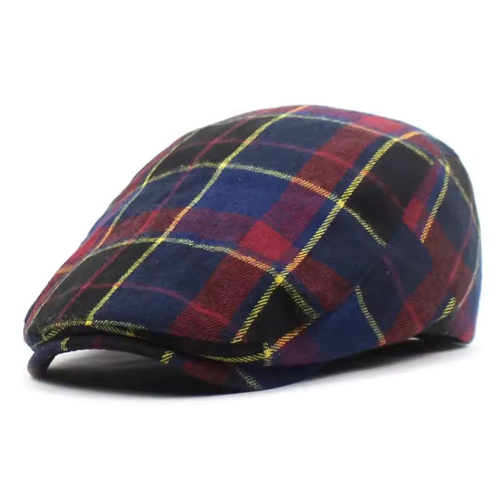 Oliver | Classic Plaid Tartan Flat Cap