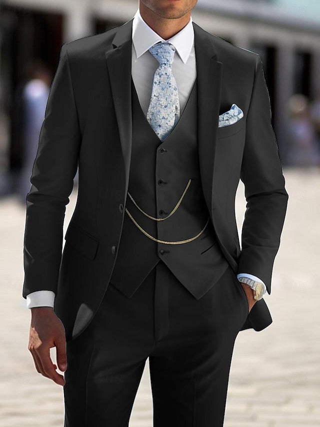 Daryl | Classic Tailored Breasted 3 Pieces Suit